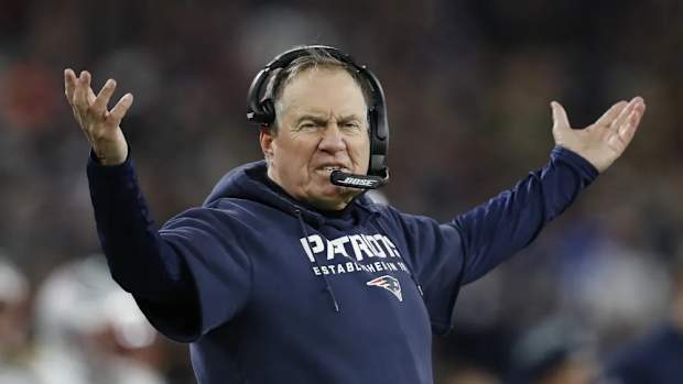 Patriots - Bill Belichick Arms Raised